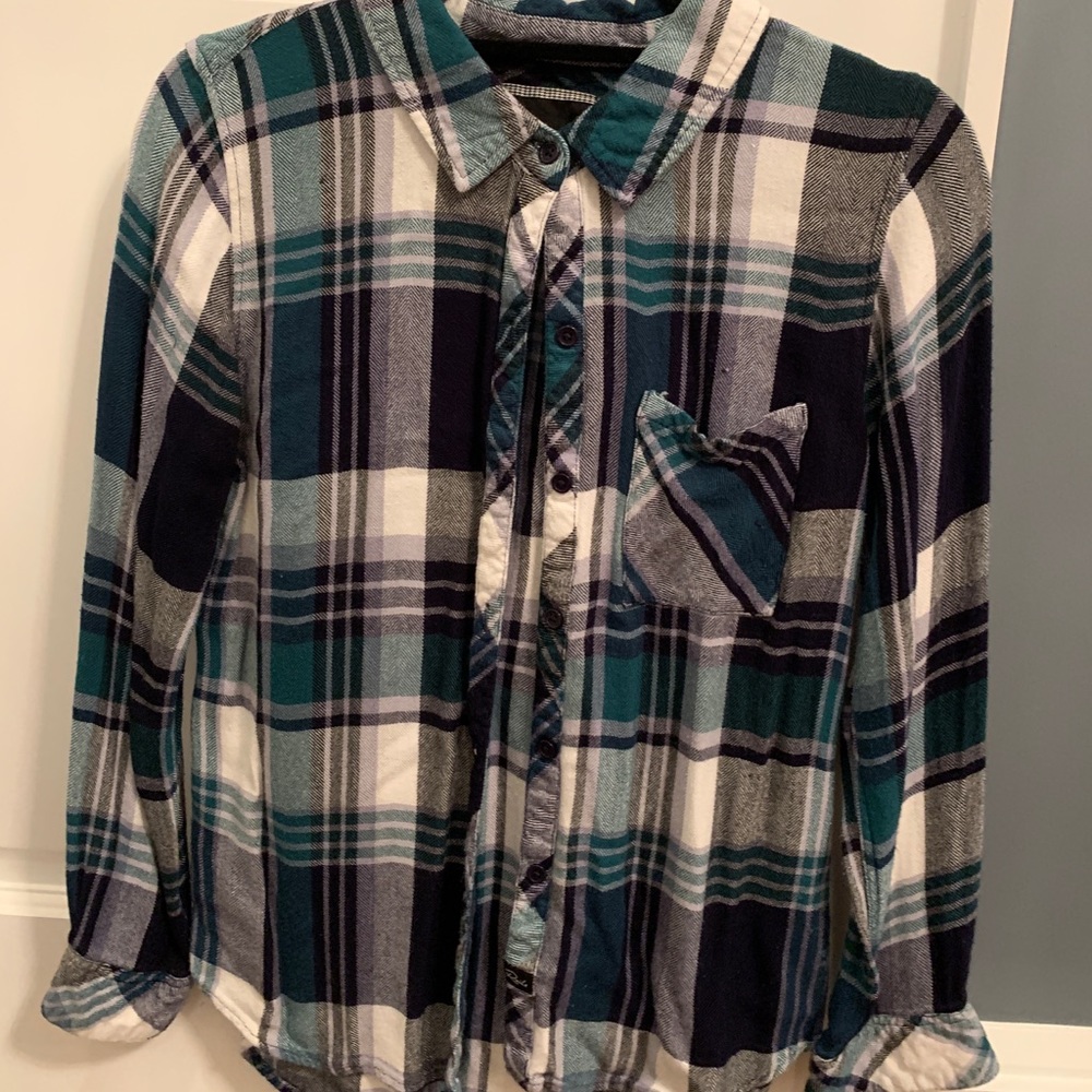 Rails Plaid Top
